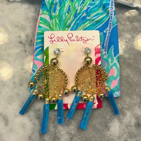 NWT Lilly Pulitzer Sea Dreamer earrings - Picture 2 of 3
